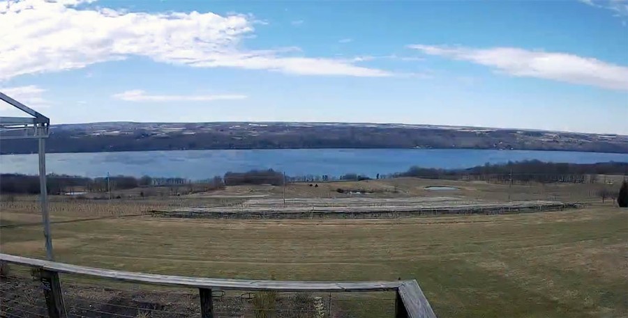 View from Atwater's deck overlooking Seneca Lake.