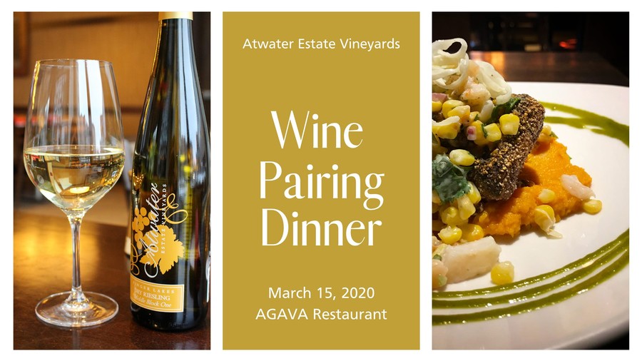 Wine Pairing Dinner at AGAVA